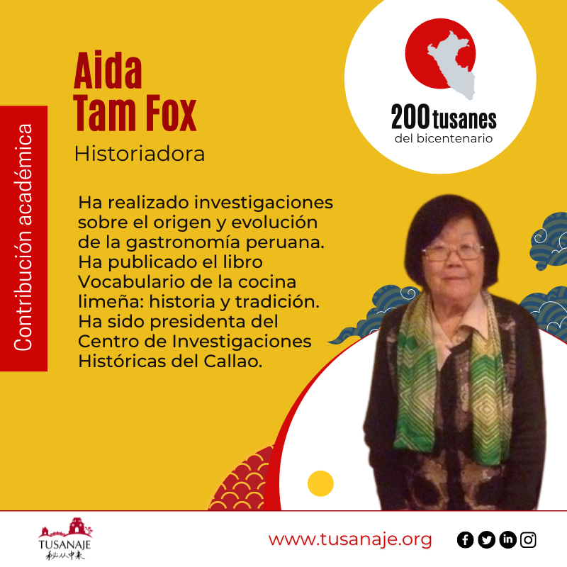 Tusanaje 秘从中来 Rostros del bicentenario , Aida-Tam Fox, historiadora.