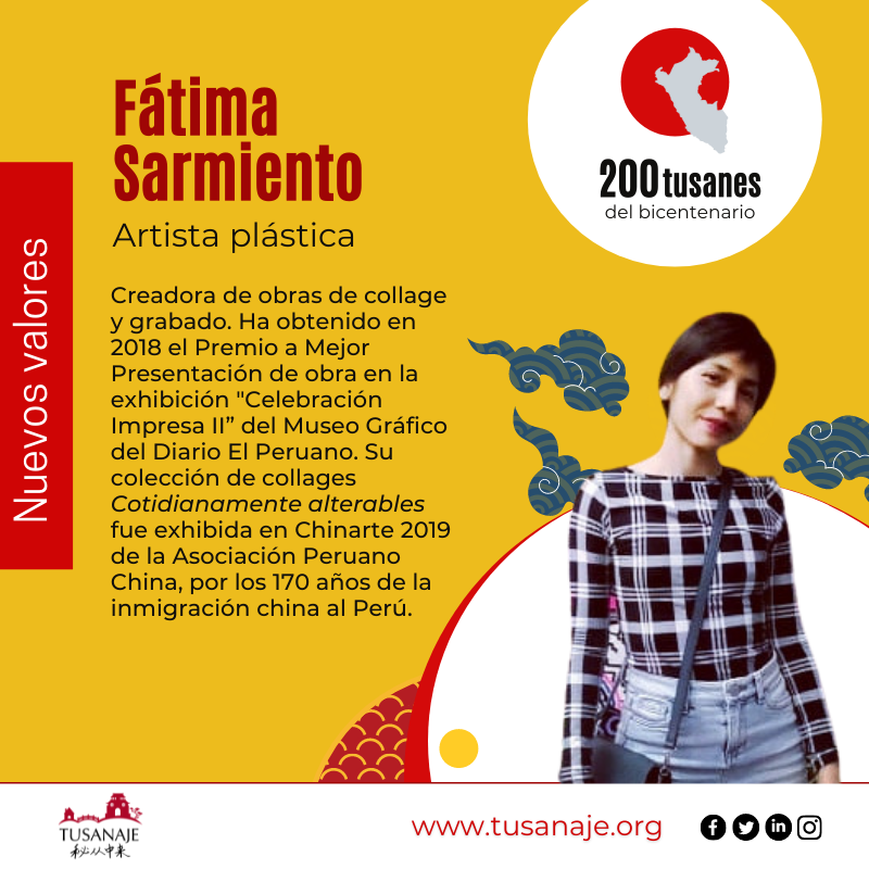 Fátima Sarmiento, artista plástica. TUSÁN BICENTENARIO